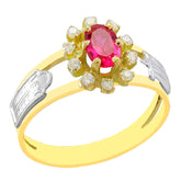 Anel de formatura em ouro 18k - Léia
